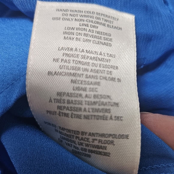 Mauve Anthropologie Sz M Alice Textured Flower Ocean Coastal Flared Layer Skirt - Picture 11 of 12